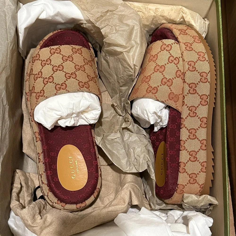 Gucci Angelina Platform Slides